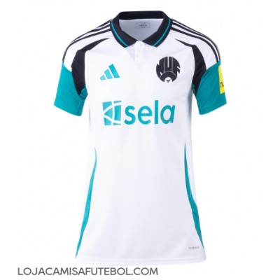 Camisa de Futebol Newcastle United Equipamento Alternativo Mulheres 2024-25 Manga Curta Camisa de Futebol Newcastle United Equipamento Alternativo Mulheres 2024-25 Manga Curta